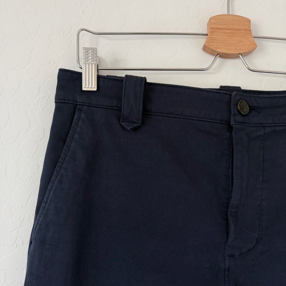 Faherty Coastline Ankle Organic Cotton Blend Chino Pants  in Navy Blue Size 4 - Picture 6 of 10